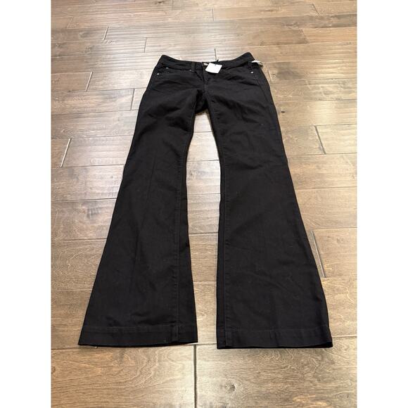 GAP 1969 Long and Lean Womens Black Flare Denim Jeans Size 26/2 NWT NEW - Picture 2 of 11